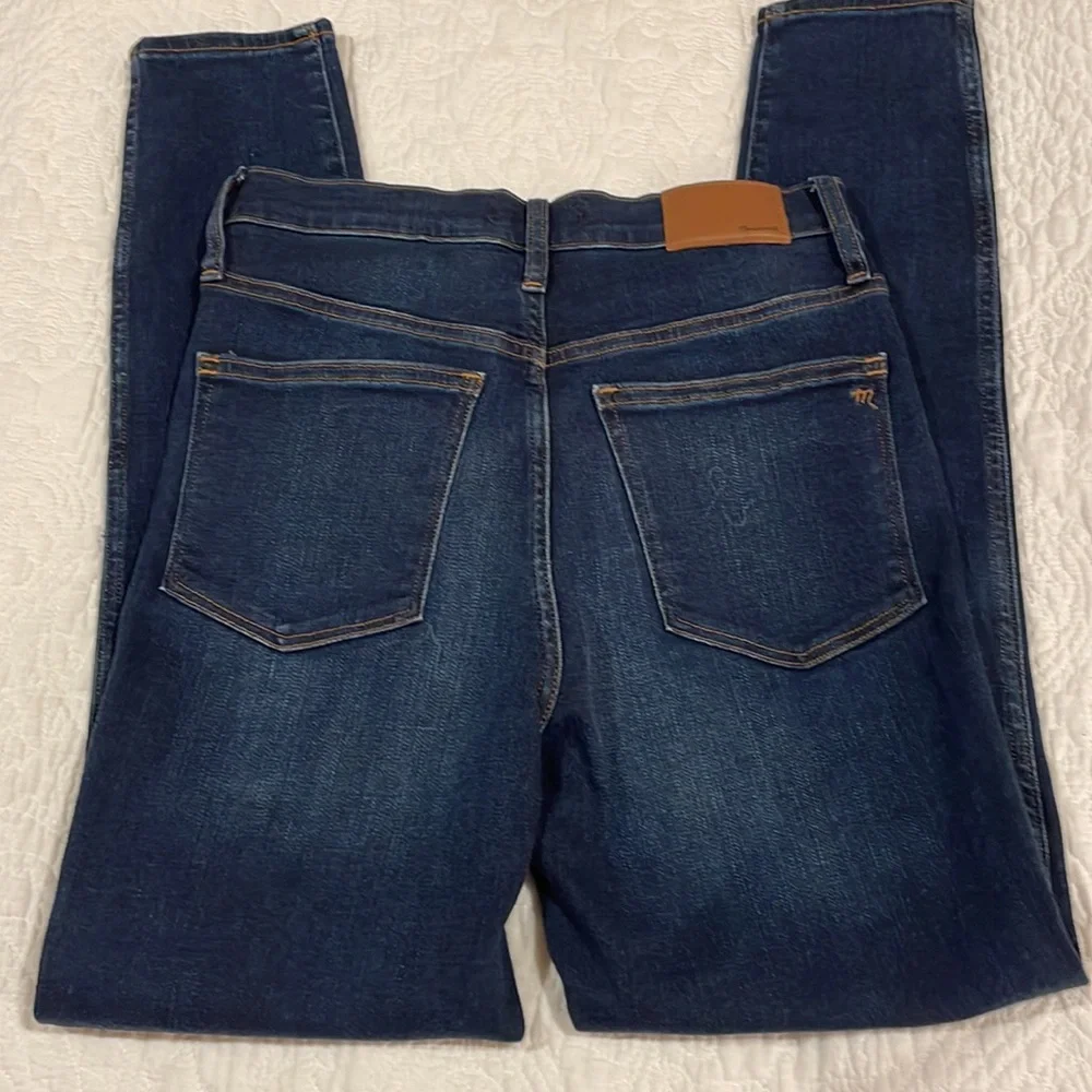 Madewell 10” high rise blue jean skinny size 27 - Picture 6 of 9